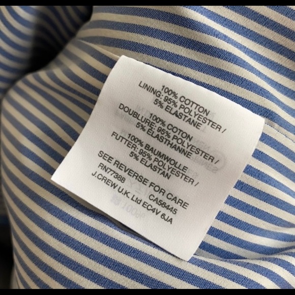 J.Crew Chambray Regent blazer with ruffle trim - Picture 5 of 9